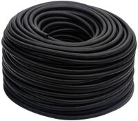 vidaXL Schlauchbox Hybrid-Luftschlauch Schwarz 0,6" 100 m Gummi und PVC, (1-tlg)