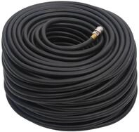 vidaXL Schlauchbox Hybrid-Luftschlauch Schwarz 0,6" 20 m Gummi und PVC, (1-tlg)