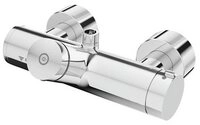 Schell Brausethermostat Vitus Aufputz-Duscharmatur Selbstschluss Abgang oben m.