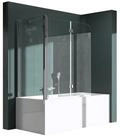 Mai & Mai Badewannenaufsatz Duschwand f&uuml;r Badewanne Badewannenfaltwand ESG GLAS 6mm