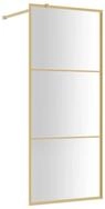 vidaXL Duschwand, Duschabtrennung f&uuml;r Begehbare Dusche mit ESG Klarglas Golden