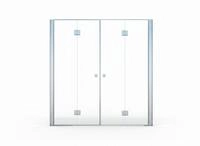 Glaszentrum Hagen Dusch-Faltt&uuml;r Glaszentrum Hagen 175x195 cm Nischent&uuml;r Hera 8mm,