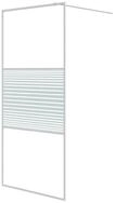 vidaXL Duschwand Duschwand f&uuml;r Begehbare Dusche Wei&szlig; 90x195 cm ESG-Klarglas