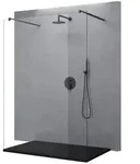 doporro Walk-in-Dusche Walk-In Duschwand 10mm ESG-Sicherheitsglas Nanobeschichtung,