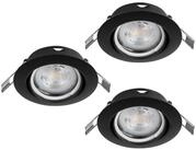 EGLO LED Einbauleuchte Favazzina, Leuchtmittel inklusive, 3er Set LED...