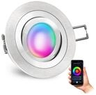 SSC-LUXon LED Einbaustrahler RF-2 Einbauspot extra flach & schwenkbar mit RGB...