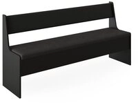Vicco Sitzbank Roman, Schwarz, 166.6 x 41.5 cm (1-St)