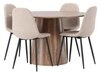 ebuy24 Essgruppe Lanzo Essgruppe Tisch natur und 4 Polar St&uuml;hle bei