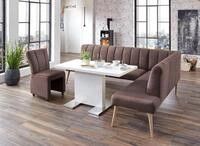 exxpo - sofa fashion Eckbank Costa, moderne R&uuml;ckensteppung, bequem und elegant,