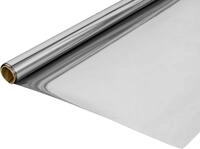 GARDINIA Fensterfolie, blickdicht, glatt, 90% UV-Schutz silberfarben 60 cm x 200 cm