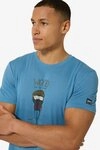 SUPER.NATURAL T-Shirt f&uuml;r Herren,Merino M WOOD CRAFTI TEE mit Aufdruck,