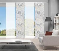 Vision S Schiebegardine LISIO 4er SET (4 St), Paneelwagen, halbtransparent,