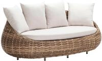 Dehner Gartenlounge-Set Lounge-Sofa Tulum, 3-Sitzer Sofa inkl. Polster, 208 x...