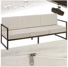 tectake Essgruppe Garten-Loungesofa, (Set., 1-tlg), Pulverbeschichtetes...