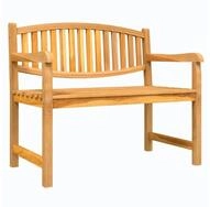 vidaXL Gartenbank, Outdoor Bank 114x59x87 cm Massivholz Teak