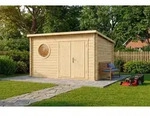 Alpholz Gartenhaus Holz Maria Rondo B, BxT: 400x320 cm, in Naturbelassen mit...