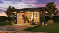 LASITA MAJA Gartenhaus DOMEO 4 LOGGIA, BxT: 597,6x421,5 cm, (Set), in...