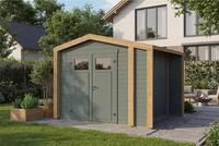 weka Gartenhaus Killarney, BxT: 311x263 cm, Doppelt&uuml;r, 1/4 verglast