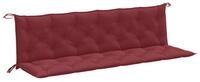 vidaXL Sitzauflage Gartenbank-Auflagen 2 Stk. Melange Weinrot 200x50x7 cm...