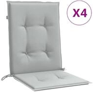 vidaXL Sitzauflage Niedriglehner-Auflagen 4 Stk. Melange Hellgrau 100x50x4cm...