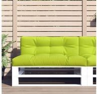 vidaXL Palettenkissen, Palettenkissen Knallgr&uuml;n 120x40x12 cm Stoff