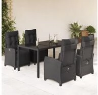 vidaXL Garten-Essgruppe 150 cm Tischlnge 5-tlg Garten-Essgruppe mit Kissen...