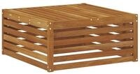 vidaXL Sofaelement Outdoor-Fu&szlig;hocker Natur 79 x 79 x 37 cm Massivholz (1 St)...