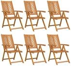 vidaXL Gartenstuhl Gartenstuhl 6 pcs Braun 57 x 72 x 109 cm Massivholz (6 St)