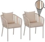 MCW Gartenstuhl MCW-N41-S (2 St), Inklusive Sitzkissen