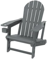 ML-DESIGN Gartenstuhl Adirondack Stuhl Kunststoff-Holzoptik Loungestuhl mit