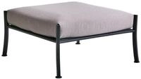Brafab Gartenlounge-Hocker Delux 79x79 cm, Schwarz, inkl. Kissen