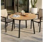 IDIMEX Gartentisch AGAPE, Balkontisch rund 120 cm mit WPC-Platte & Alugestell