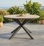 Gardissimo Gartentisch Armati hell rund 148 cm (Esstisch, 1-St., 1 Nonwood Tisch),