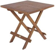 Spetebo Gartentisch Akazien Gartentisch ge&ouml;lt - 50cm - Holz Klapptisch (St&uuml;ck,