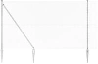 vidaXL Gartenzaun Schwei&szlig;drahtzaun mit Spikes 10 x 1,5 m (B x H), (1-St)