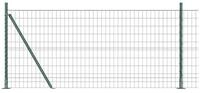 vidaXL Gartenzaun Geschwei&szlig;ter Drahtzaun mit Betonfundament 25 x 1 m (B x H),...