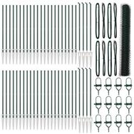 vidaXL Gartenzaun Schwei&szlig;drahtzaun mit Spikes 100 x 1,4 m (B x H), (1-St)