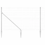 vidaXL Gartenzaun Schwei&szlig;drahtzaun mit Spikes 25 x 1,4 m (B x H), (1-St)