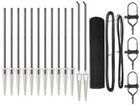 vidaXL Gartenzaun Schwei&szlig;drahtzaun mit Spikes 25 x 0,4 m (B x H), (1-St)