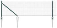 vidaXL Gartenzaun Schwei&szlig;drahtzaun mit Spikes 10 x 0,8 m (B x H), (1-St)