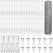 vidaXL Gartenzaun Schwei&szlig;drahtzaun mit Spikes 100 x 1 m (B x H), (1-St)