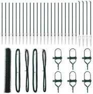 vidaXL Gartenzaun Schwei&szlig;drahtzaun mit Spikes 50 x 1,4 m (B x H), (1-St)