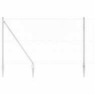 vidaXL Gartenzaun Schwei&szlig;drahtzaun mit Spikes 10 x 1,6 m (B x H), (1-St)