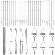 vidaXL Gartenzaun Schwei&szlig;drahtzaun mit Spikes 50 x 1,5 m (B x H), (1-St)