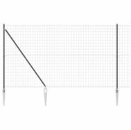 vidaXL Gartenzaun Schwei&szlig;drahtzaun mit Spikes 10 x 1,5 m (B x H), (1-St)