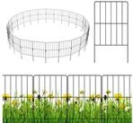 COSTWAY Gartenzaun, 25 St. Beetzaun, Absperrzaun, aus Metall, 33x61 cm