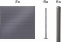 Alberts Dichtzaun Palitio, Profilh&ouml;he 150 mm, Aluminium, verschiedene Dekore...