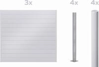 Alberts Dichtzaun Palitio, Profilh&ouml;he 150 mm, Aluminium, verschiedene Dekore...