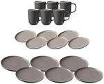 Geschirr-Set RITZENHOFF & BREKER "Tafelservice Jasper 18er Set", grau, 18,...