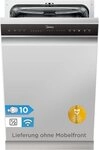 Midea teilintegrierbarer Geschirrsp&uuml;ler MDWES1034CS-W, 9 l, 10 Ma&szlig;gedecke